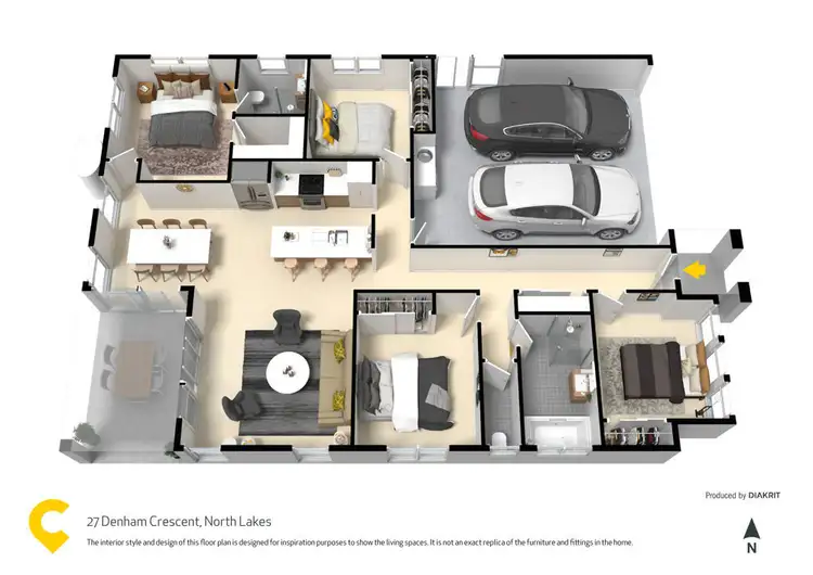 Floorplan of Homely house listing, 27 Denham Crescent, North Lakes QLD 4509