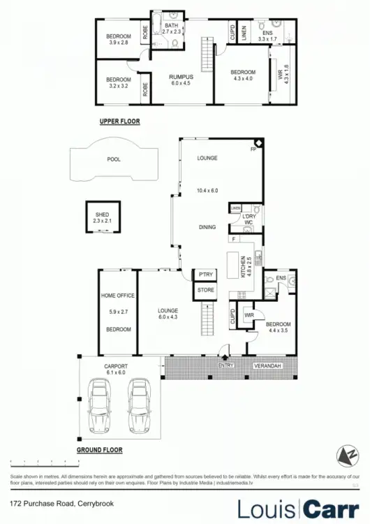 Floorplan of Homely house listing, 172 Purchase Road, Cherrybrook NSW 2126