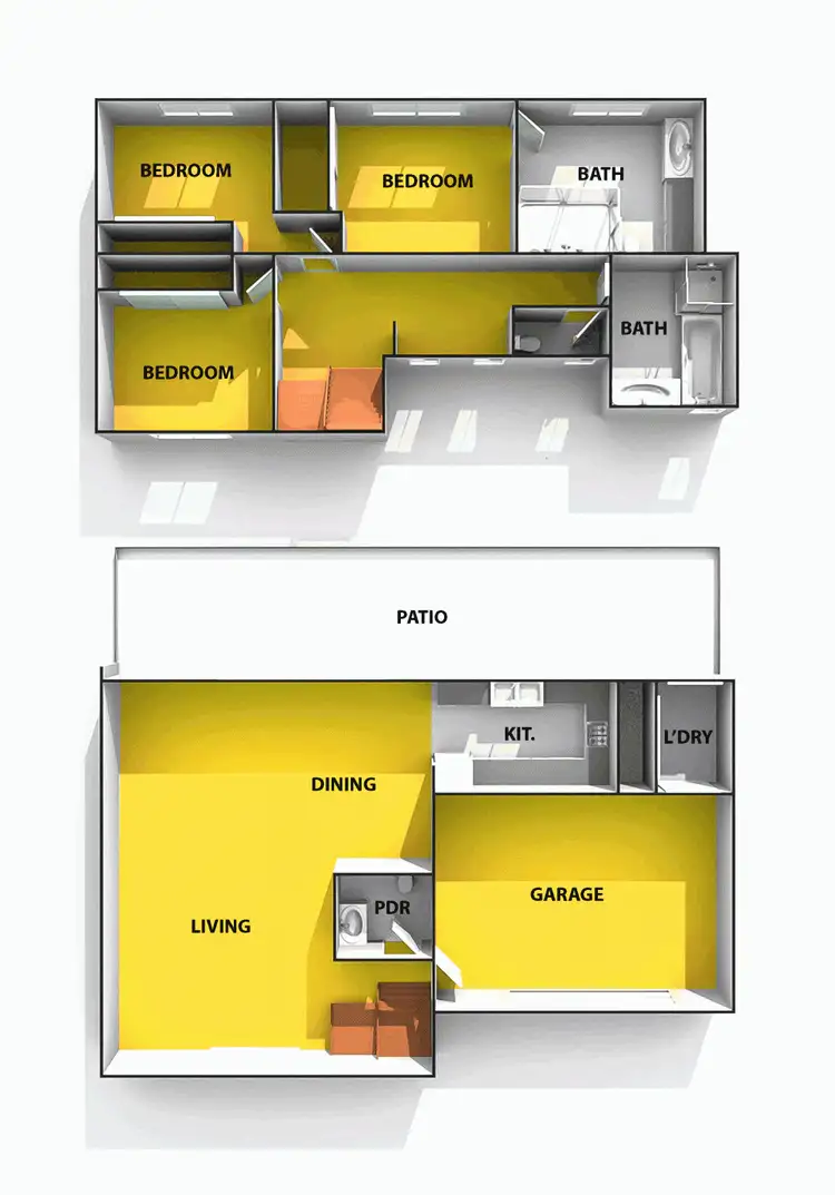 Floorplan of Homely townhouse listing, 4/81A Beerwah Parade, Beerwah QLD 4519