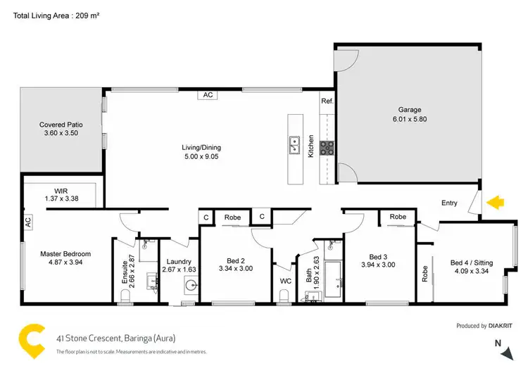 Floorplan of Homely house listing, 41 Stone Crescent, Caloundra West QLD 4551
