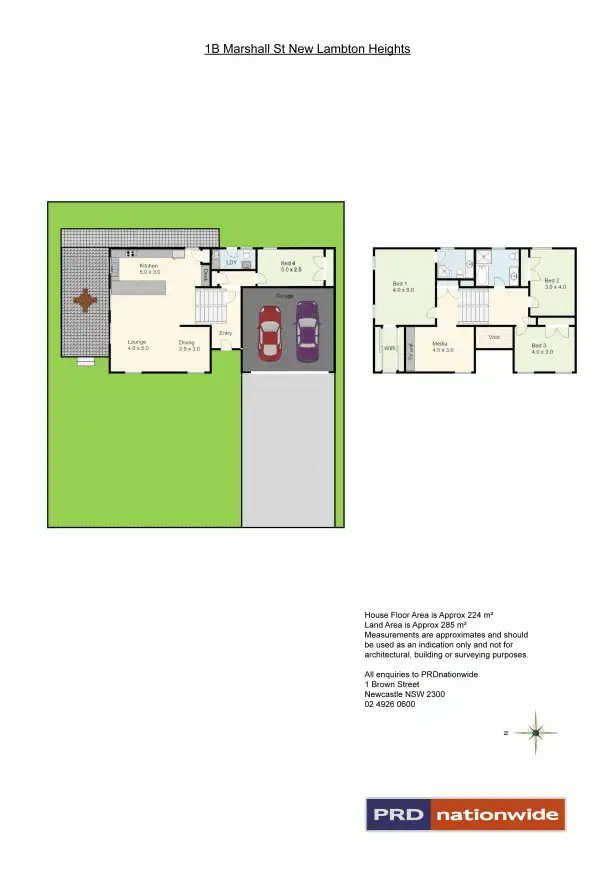 Floorplan of Homely house listing, 1b Marshall Street, New Lambton Heights NSW 2305