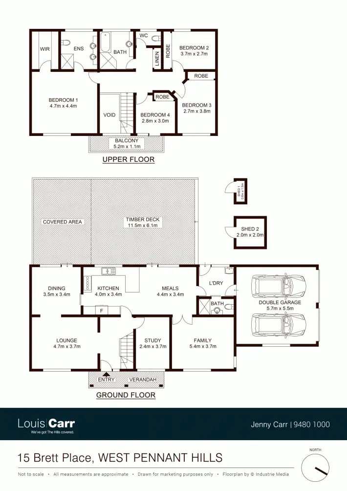 Floorplan of Homely house listing, 15 Brett Place, West Pennant Hills NSW 2125