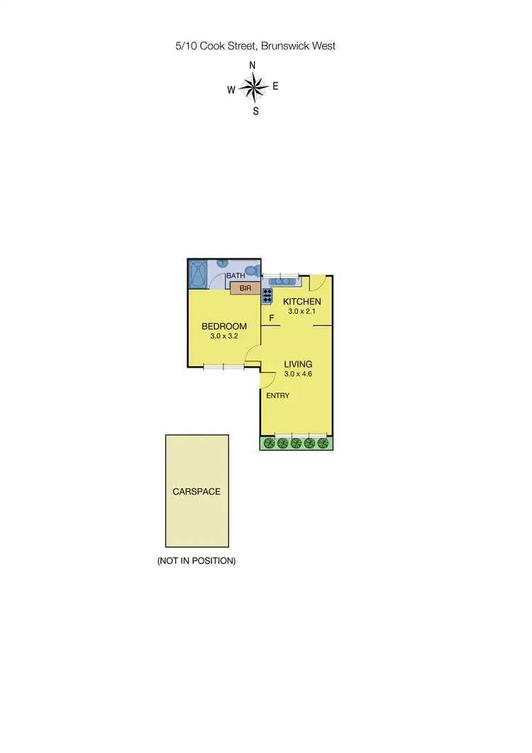 Floorplan of Homely villa listing, 5/10 Cook Street, Brunswick West VIC 3055