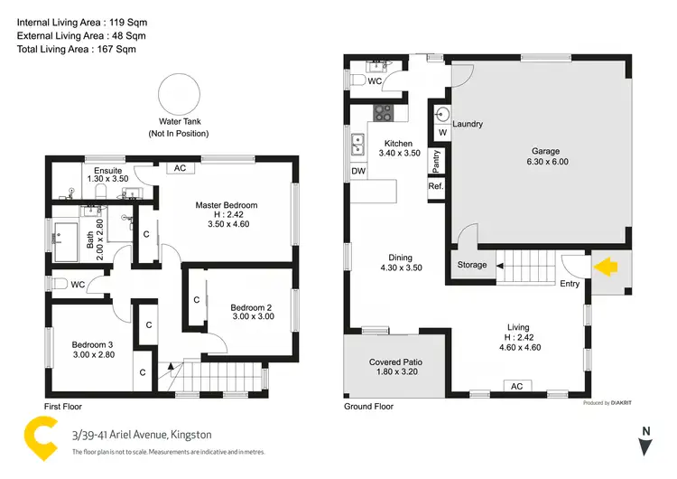 Floorplan of Homely townhouse listing, 3/39 Ariel Avenue, Kingston QLD 4114