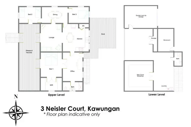 Floorplan of Homely house listing, 3 Neisler Court, Kawungan QLD 4655