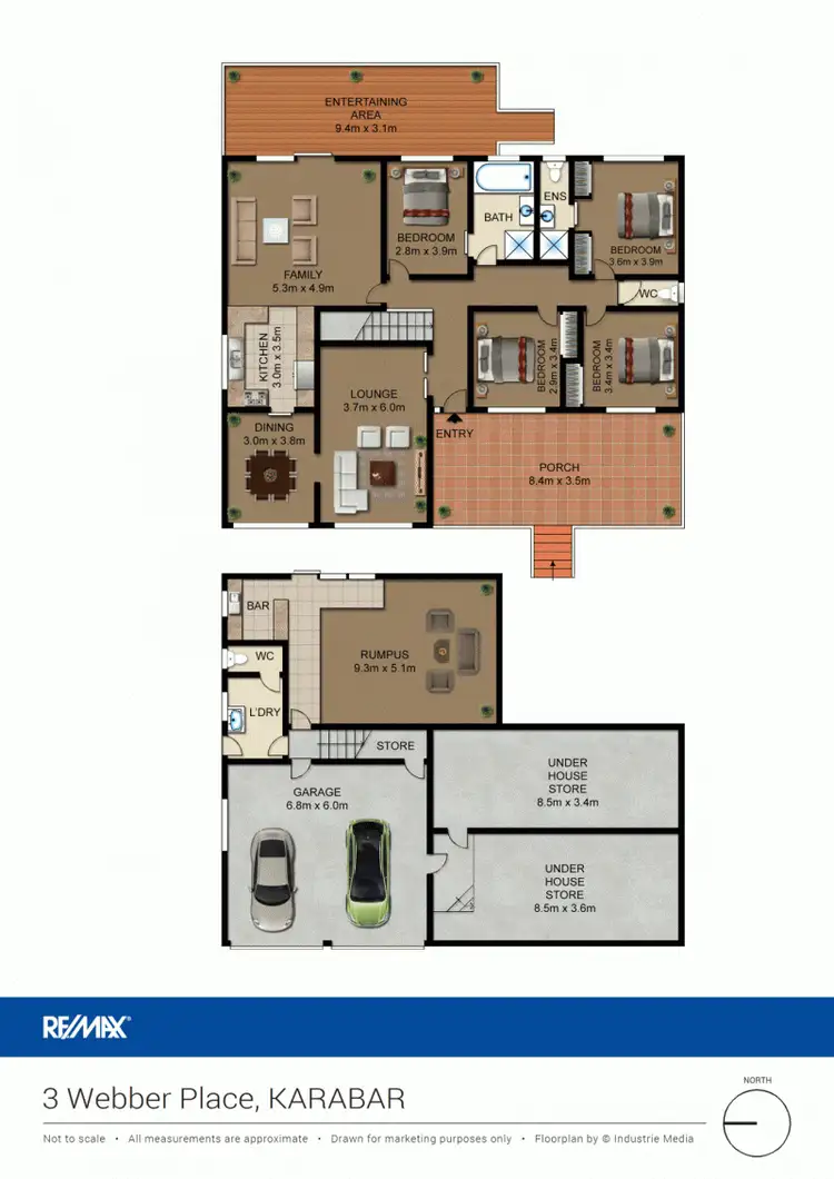 Floorplan of Homely house listing, 3 Webber Place, Queanbeyan NSW 2620