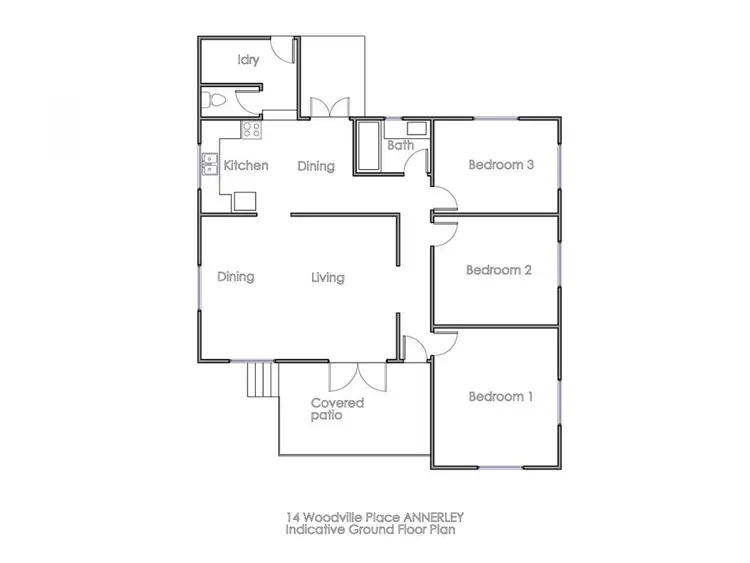 Floorplan of Homely house listing, 14 Woodville Pl, Annerley QLD 4103