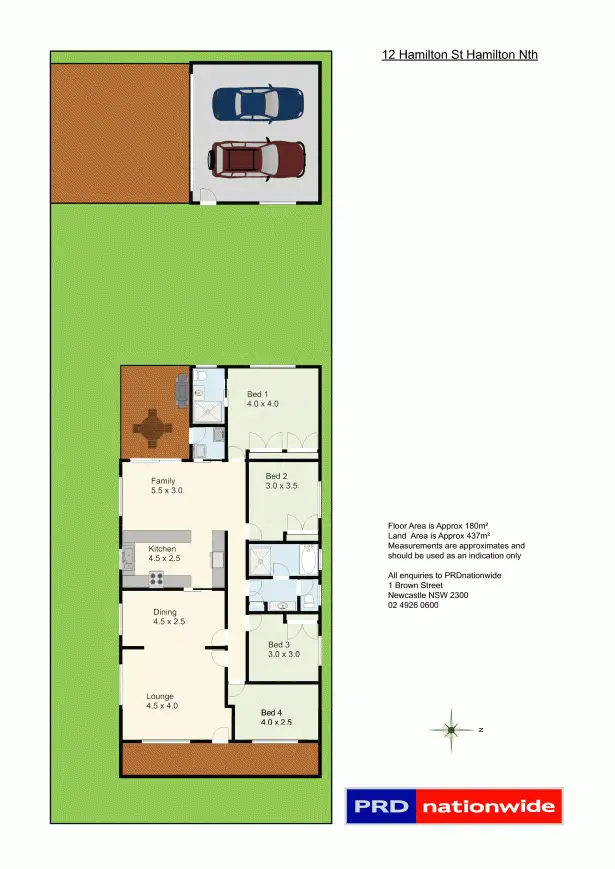 Floorplan of Homely house listing, 12 Hamilton Street, Hamilton North NSW 2292