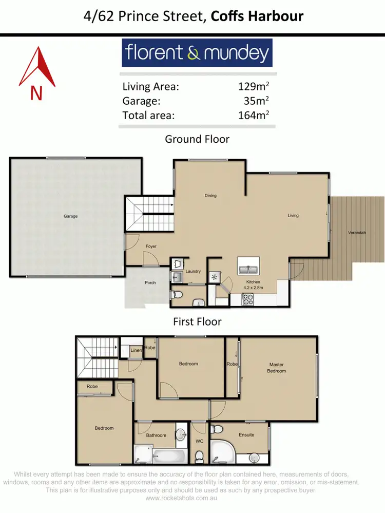Floorplan of Homely townhouse listing, 4/62 Prince Street, Coffs Harbour NSW 2450
