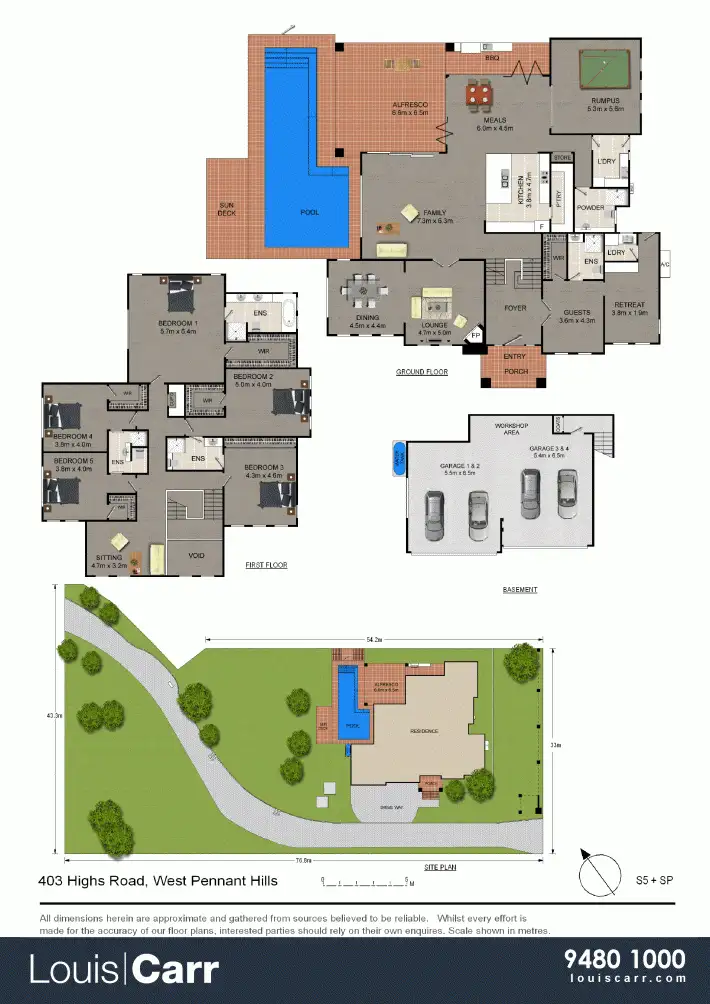 Floorplan of Homely house listing, 1 Bluegum Grove, West Pennant Hills NSW 2125
