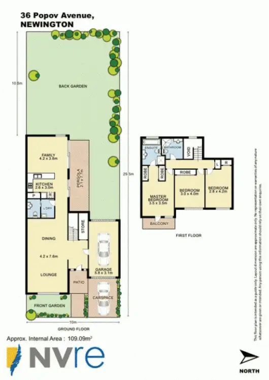 Floorplan of Homely house listing, 36 Popov Avenue, Newington NSW 2127