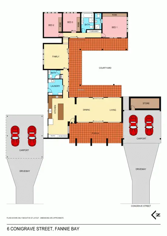 Floorplan of Homely house listing, 6 Conigrave Street, Fannie Bay NT 820