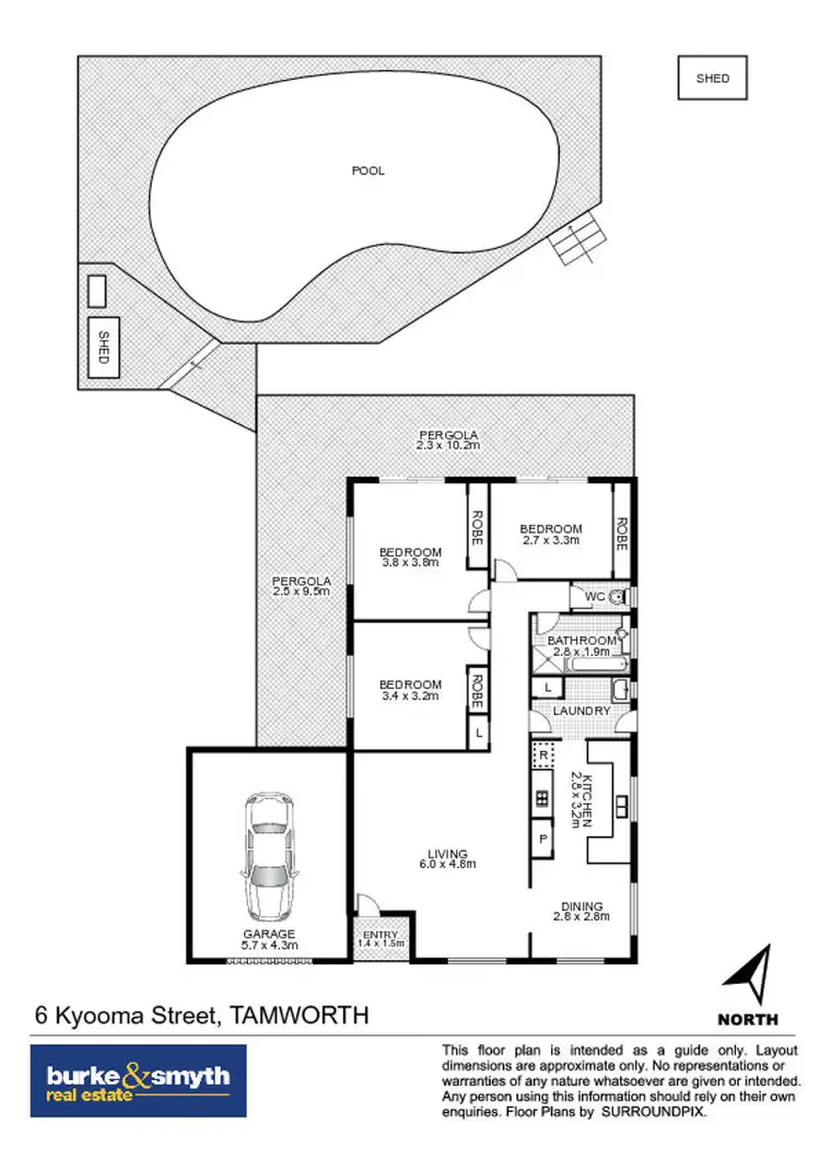 Floorplan of Homely house listing, 6 Kyooma Street, Tamworth NSW 2340