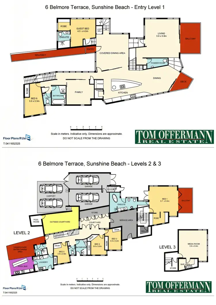 Floorplan of Homely house listing, 6 Belmore Tce, Sunshine Beach QLD 4567