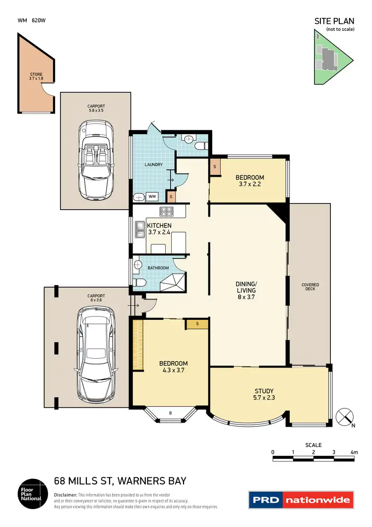 Floorplan of Homely house listing, 68 Mills Street, Warners Bay NSW 2282