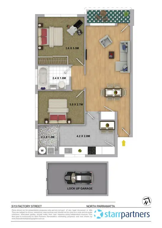 Floorplan of Homely apartment listing, 5/13 Factory Street, North Parramatta NSW 2151