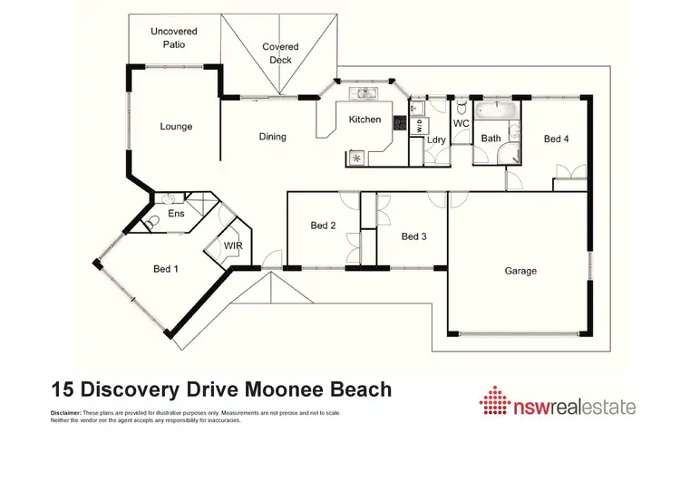 Floorplan of Homely rural property listing, 15 Discovery Drive, Moonee Beach NSW 2450