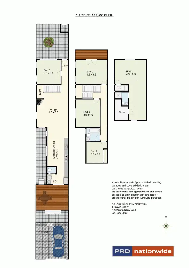 Floorplan of Homely house listing, 59 Bruce Street, Cooks Hill NSW 2300
