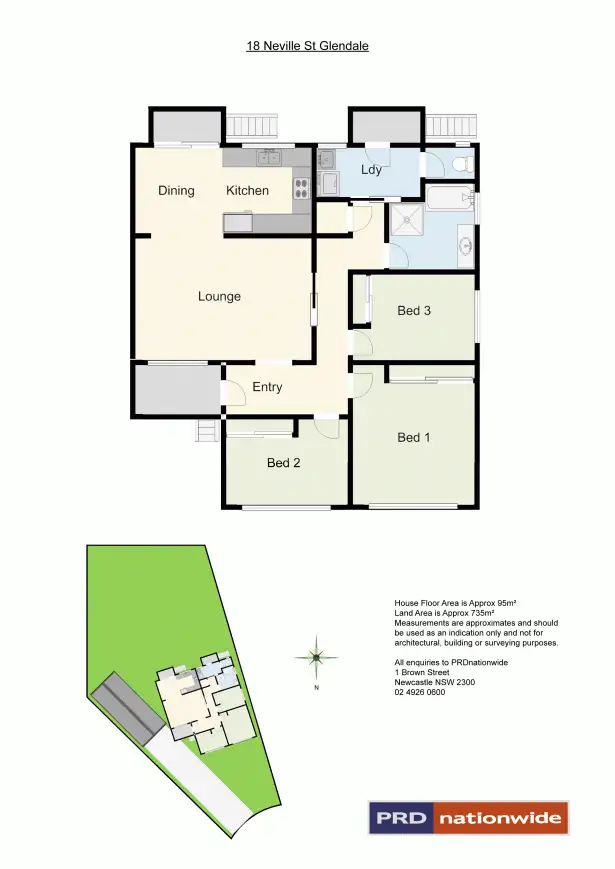 Floorplan of Homely house listing, 18 Neville Street, Glendale NSW 2285