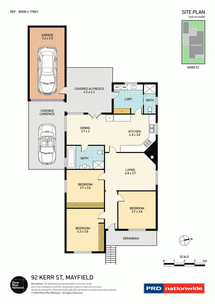 Floorplan of Homely house listing, 92 Kerr Street, Mayfield NSW 2304