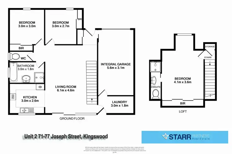Floorplan of Homely townhouse listing, 2/71-77 Joseph Street, Kingswood NSW 2747