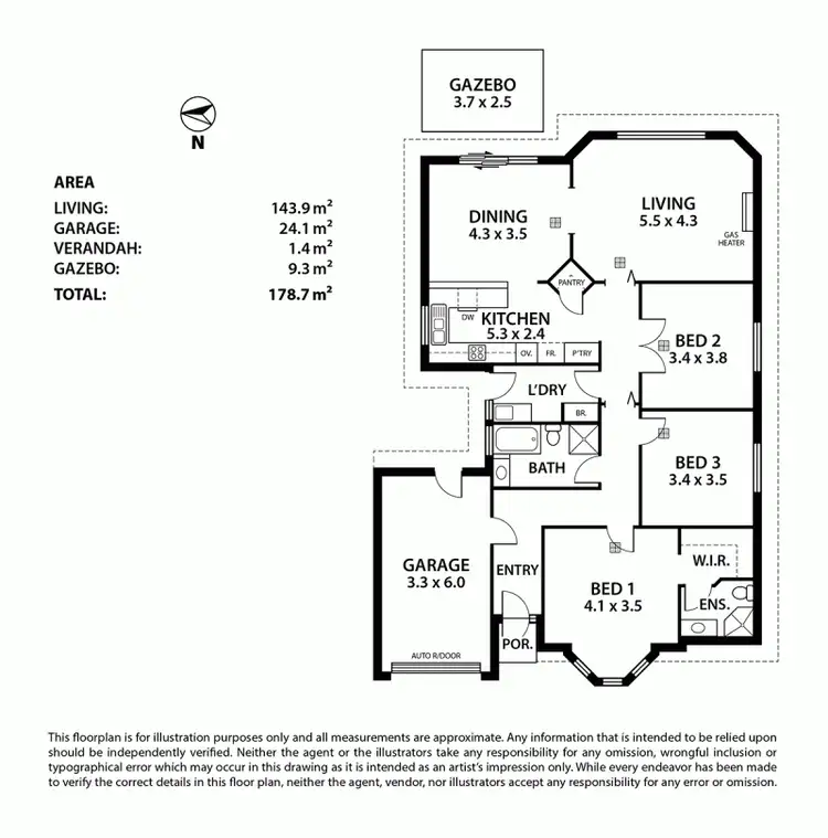 Floorplan of Homely house listing, 9 Moore Street, Tranmere SA 5073