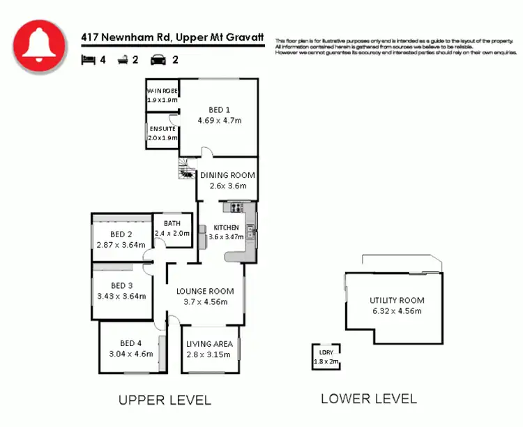 Floorplan of Homely house listing, 417 Newnham Road, Upper Mount Gravatt QLD 4122