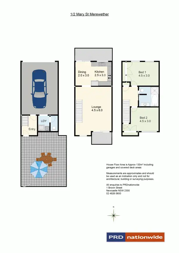 Floorplan of Homely unit listing, 1/2 Mary Street, Merewether NSW 2291