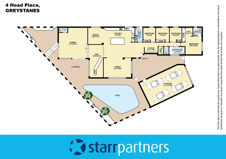 Floorplan of Homely house listing, 4 Hoad Place, Greystanes NSW 2145