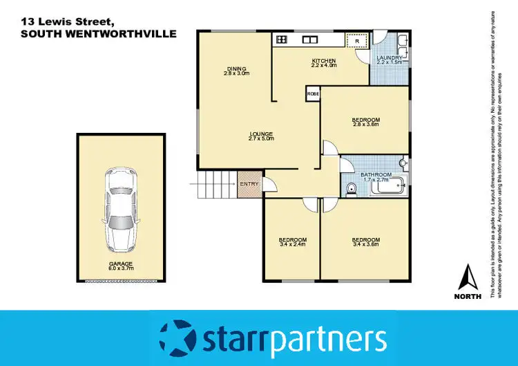 Floorplan of Homely house listing, 13 Lewis Street, South Wentworthville NSW 2145