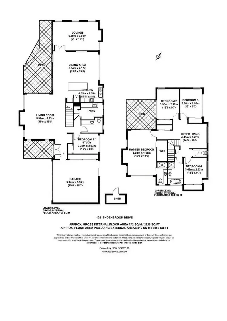 Floorplan of Homely house listing, 125 Edenbrooke Drive, Seventeen Mile Rocks QLD 4073