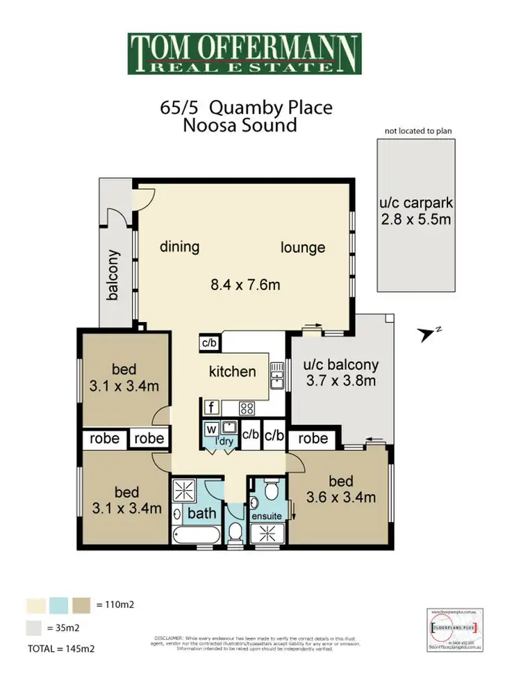 Floorplan of Homely unit listing, 65/5 Quamby Place, Noosa Heads QLD 4567
