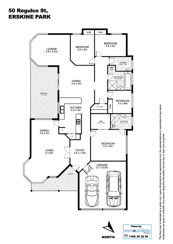 Floorplan of Homely house listing, 50 Regulus Street, Erskine Park NSW 2759