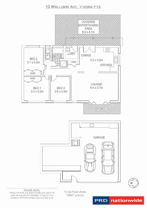 Floorplan of Homely house listing, 13 Walumbi Avenue, Tingira Heights NSW 2290