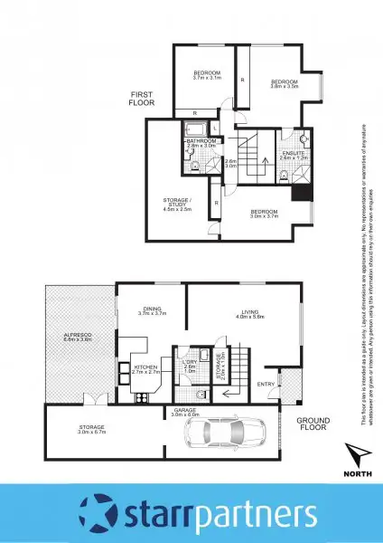 Floorplan of Homely townhouse listing, 2/134 Glossop Street, St Marys NSW 2760