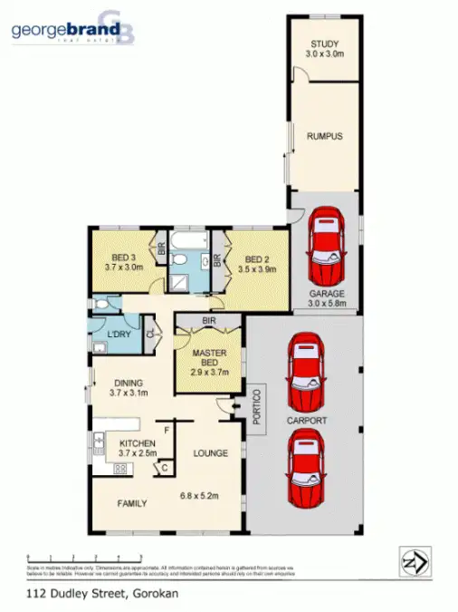 Floorplan of Homely house listing, 112 Dudley Street, Gorokan NSW 2263