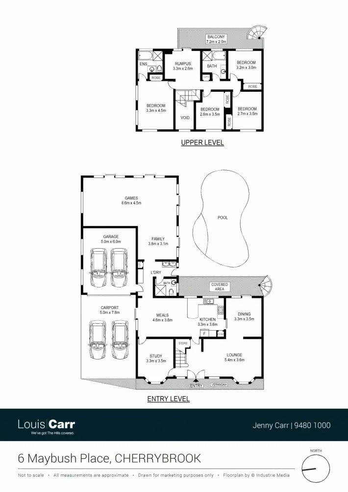Floorplan of Homely house listing, 6 Maybush Place, Cherrybrook NSW 2126