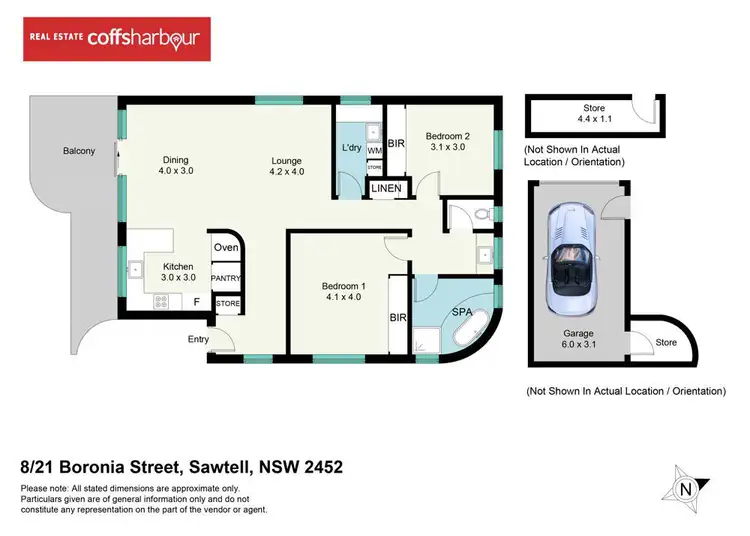 Floorplan of Homely apartment listing, 8/21 Boronia Street, Sawtell NSW 2452