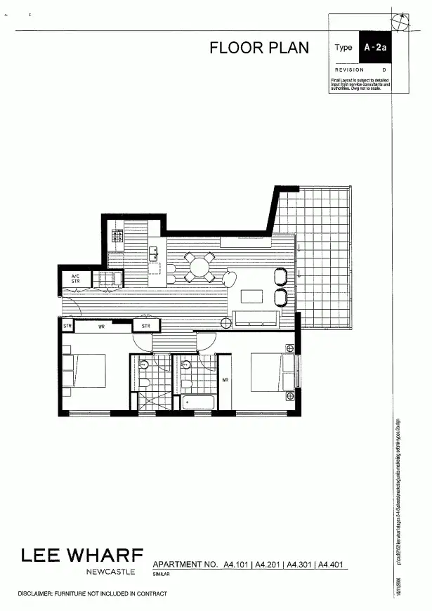 Floorplan of Homely apartment listing, 401/15 Honeysuckle Drive, Newcastle NSW 2300