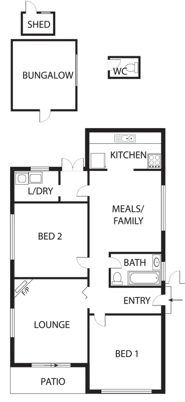 Floorplan of Homely house listing, 132 Gordon St, Coburg VIC 3058