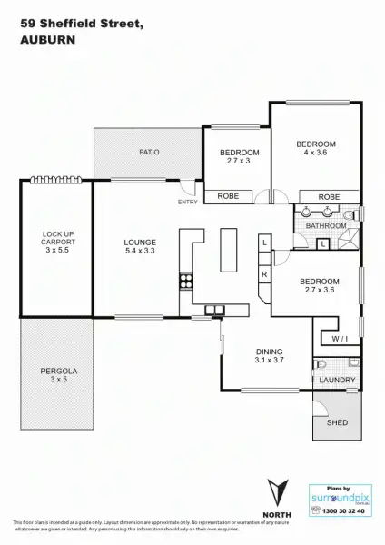 Floorplan of Homely house listing, 59 Sheffield Street, Auburn NSW 2144