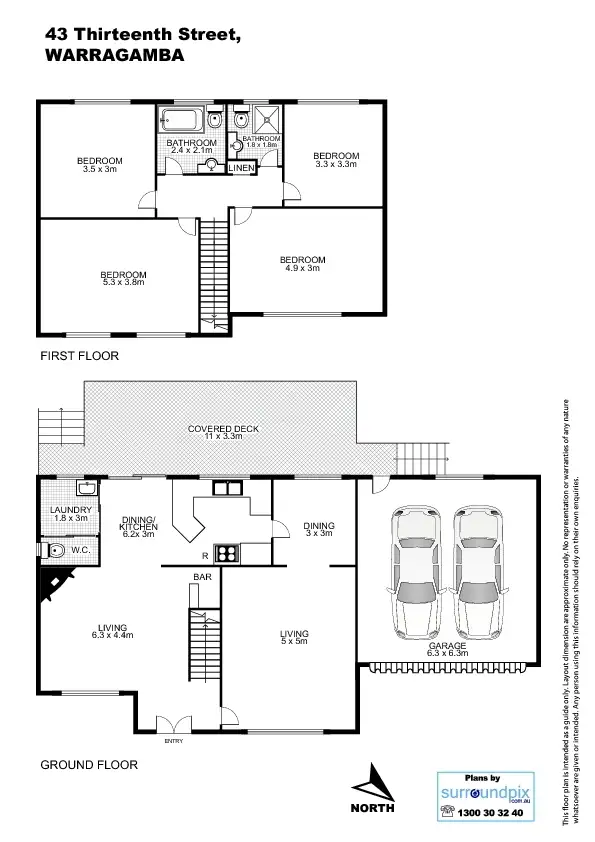Floorplan of Homely house listing, 43 Thirteenth Street, Warragamba NSW 2752