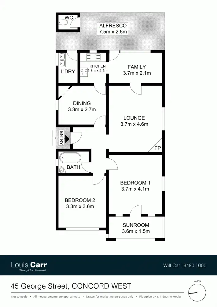 Floorplan of Homely house listing, 45 George Street, Concord West NSW 2138