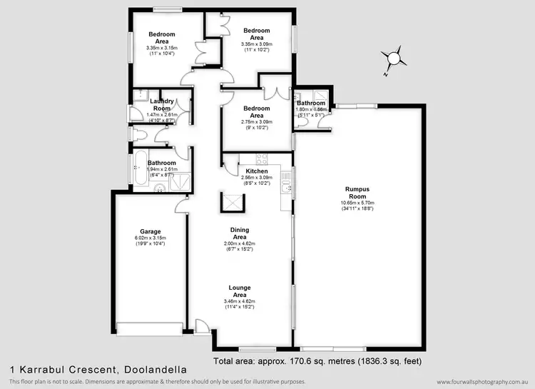 Floorplan of Homely house listing, 1 Karrabul Cr, Doolandella QLD 4077
