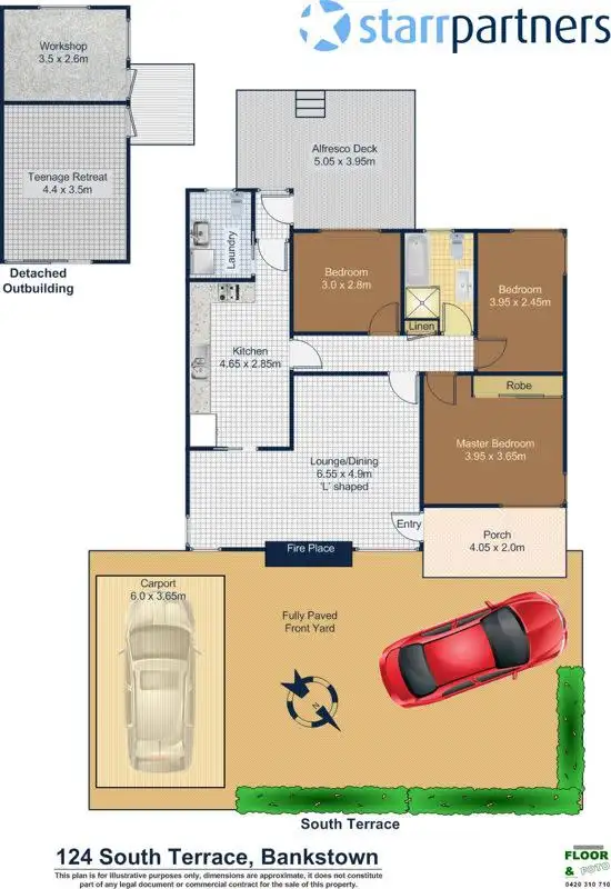 Floorplan of Homely house listing, 124 South Terrace, Bankstown NSW 2200