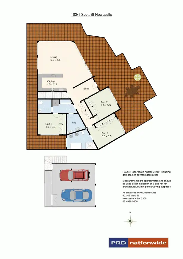 Floorplan of Homely house listing, 103/1 Scott Street, Newcastle NSW 2300