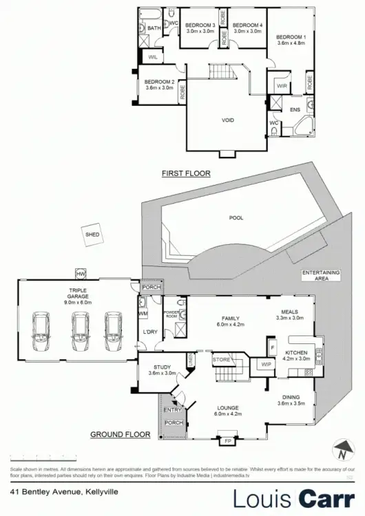 Floorplan of Homely house listing, 41 Bentley Avenue, Kellyville NSW 2155
