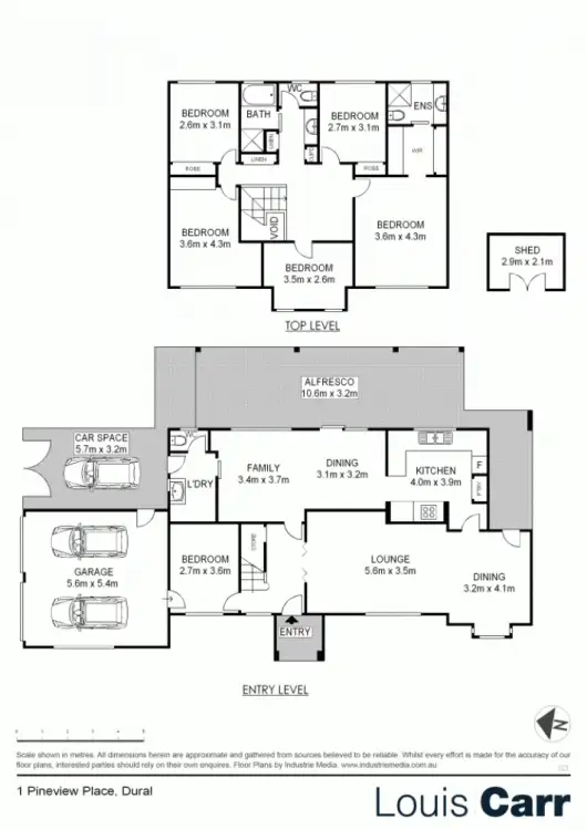 Floorplan of Homely house listing, 1 Pineview Place, Dural NSW 2158