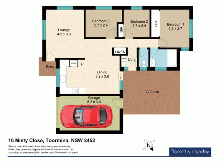 Floorplan of Homely house listing, 16 Misty Close, Toormina NSW 2452