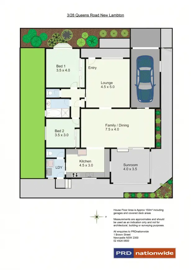 Floorplan of Homely house listing, 3/28 Queens Road, New Lambton NSW 2305